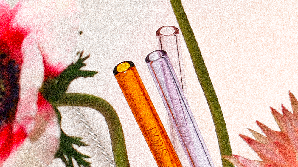 Eco-friendly Glass Art Straws
