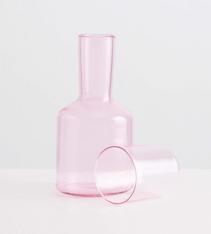 Maison Balzac Carafe & Glass - Pink